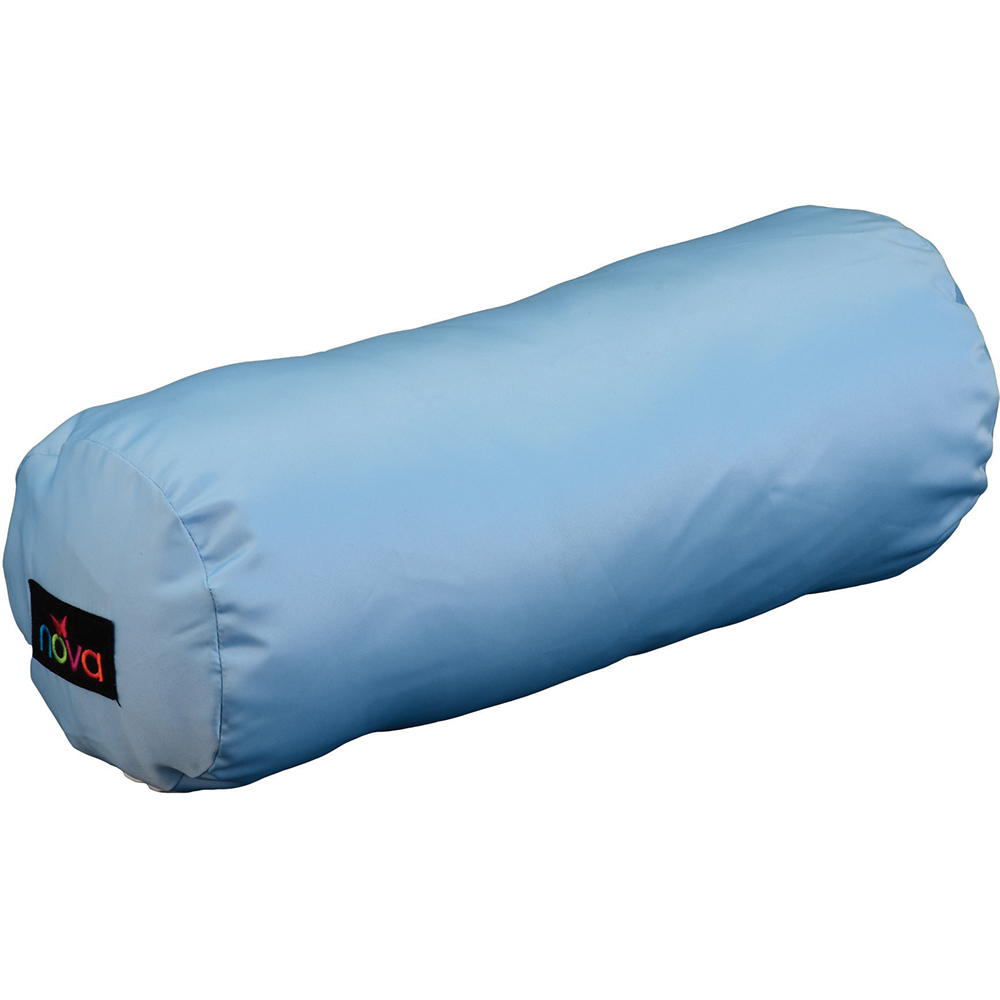ROLL PILLOW SKY BLUE SATIN